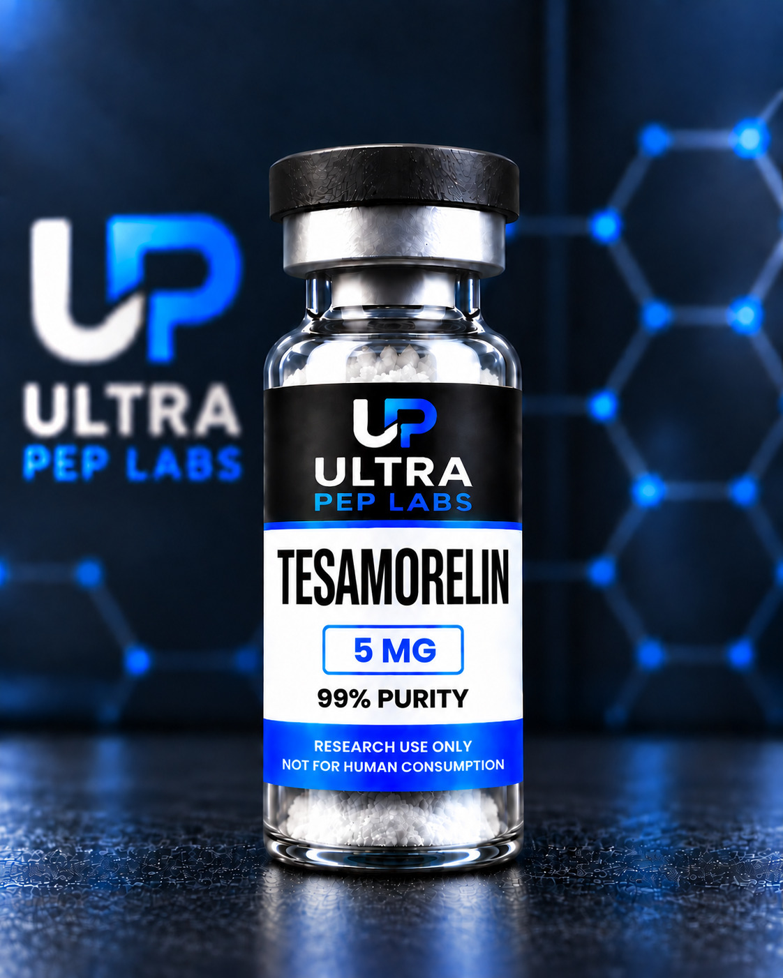 Tesamorelin 5 mg vial - Ultra Pep Labs